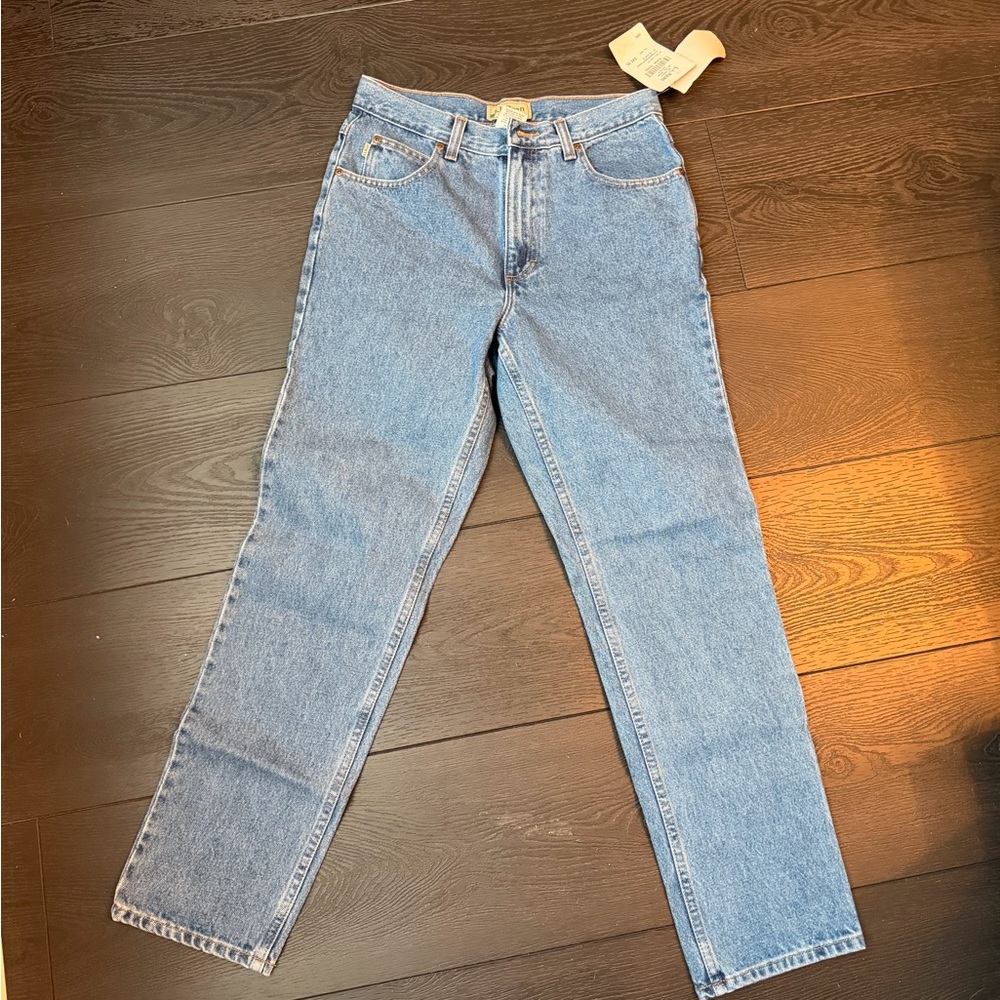 L.L. Bean Men's Slim Straight Blue Jeans